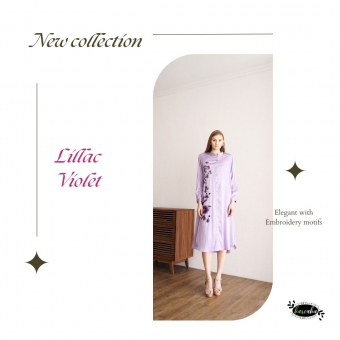 Flora Dress ( Lillac Violet)